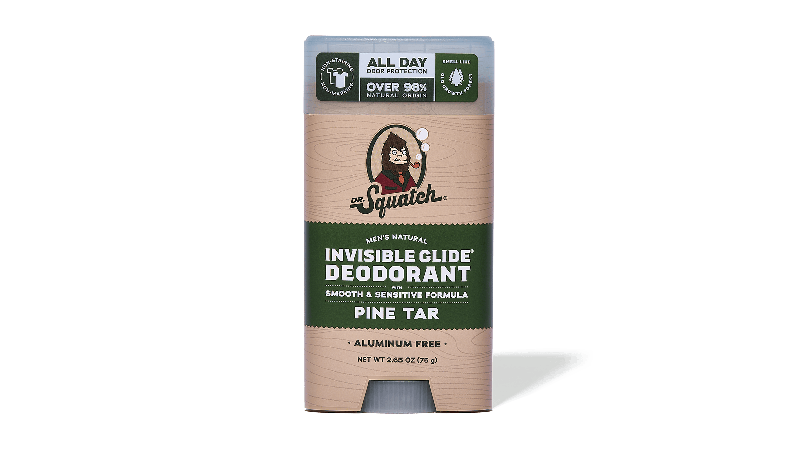 Pine Tar Invisible Glide Deodorant - Premium Clean Carry