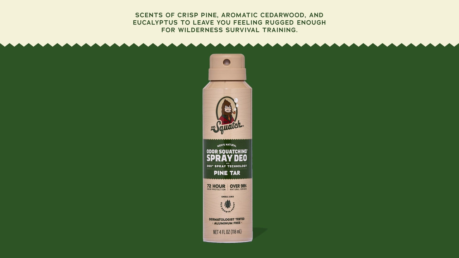 Pine Tar Spray Deodorant - Bright Active Shield