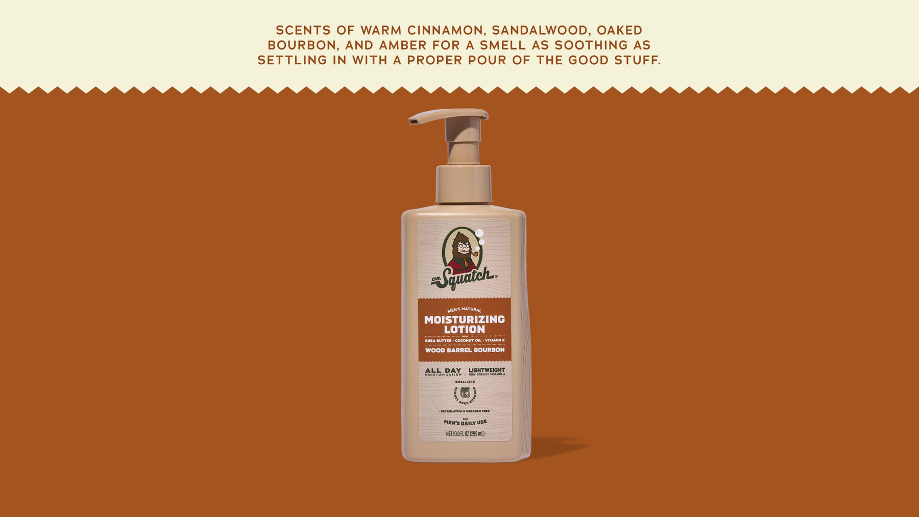 Wood Barrel Bourbon Lotion - Cozy Care