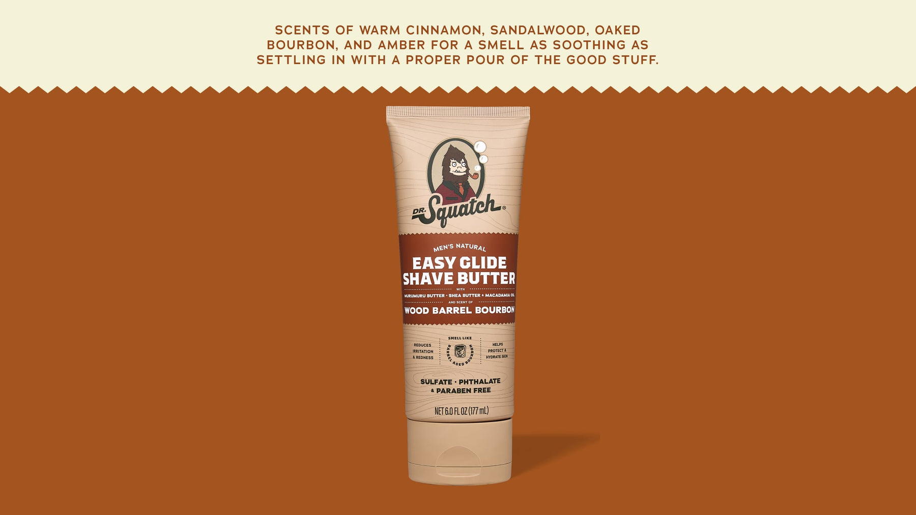 Easy Glide Shave Butter Wood Barrel Bourbon - Easy Trail Routine