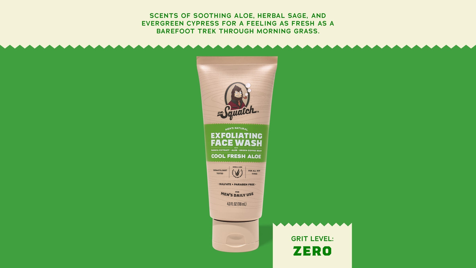 Cool Fresh Aloe Exfoliating Face Wash - Easy Fresh Finish