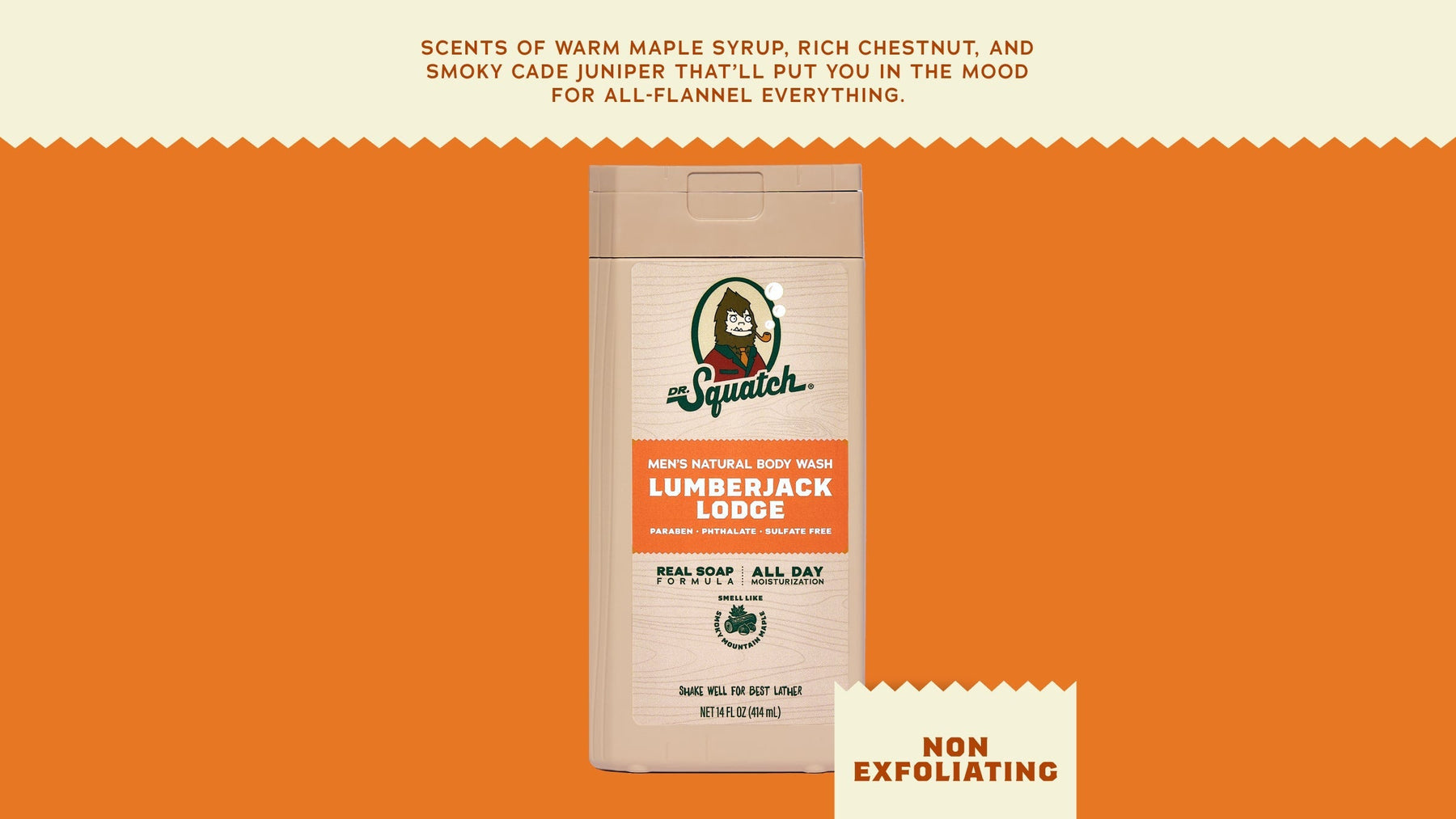 14 oz Lumberjack Lodge Body Wash - Clean Shower Start
