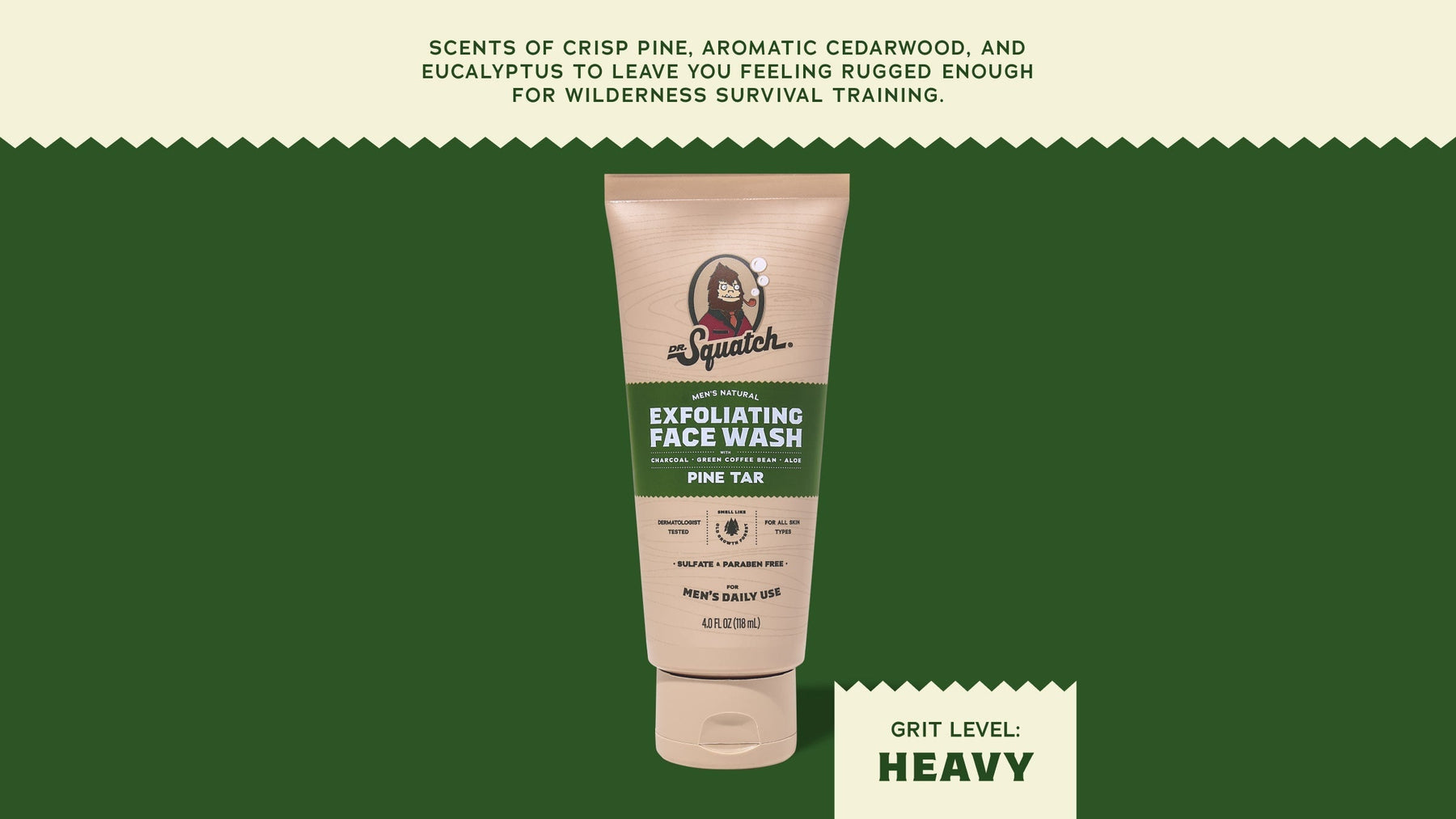 Pine Tar Exfoliating Face Wash - Classic Morning Routine