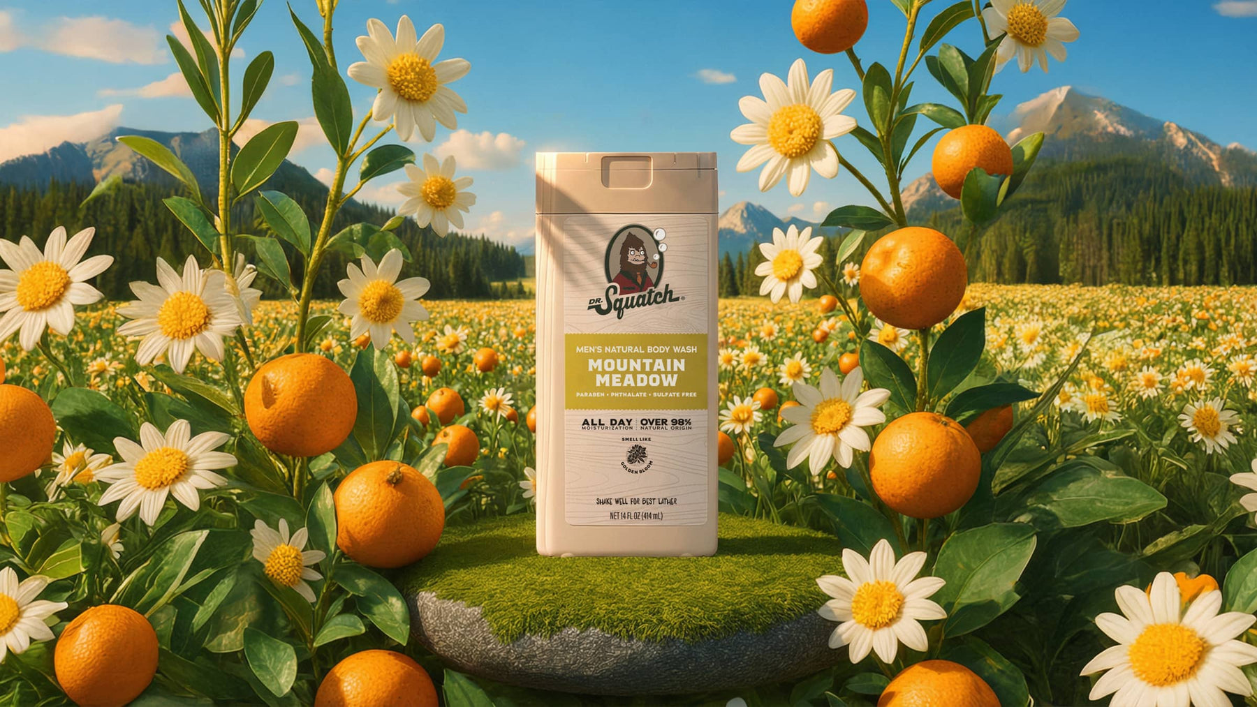 14 oz Mountain Meadow Body Wash - Active Wash